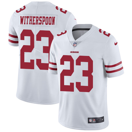 San Francisco 49ers Limited White Men Ahkello Witherspoon Road NFL Jersey 23 Vapor Untouchable